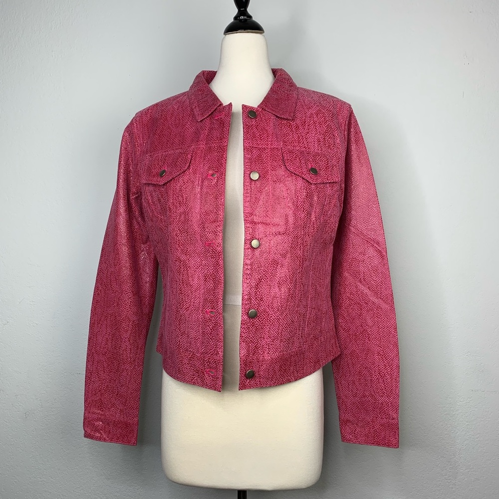 NEW Guess Collection 100% Leather Jacket